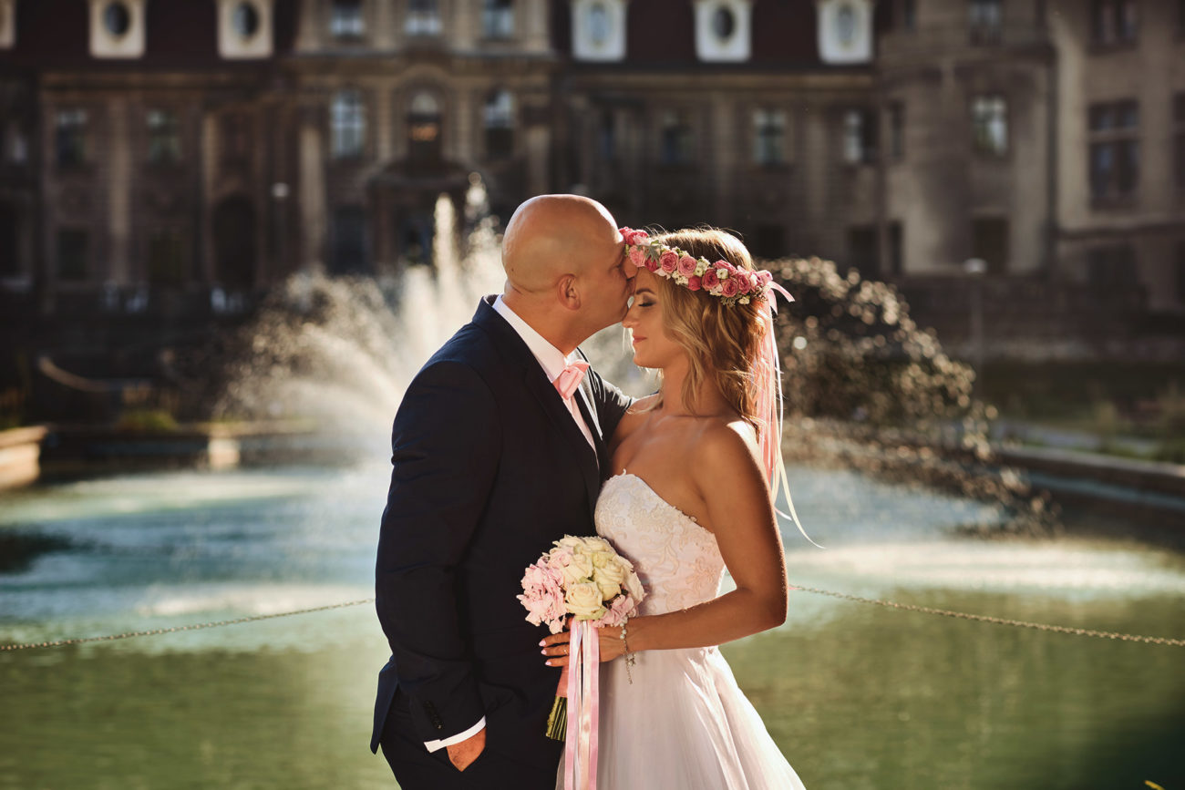 plener ślubny na zamku w mosznie