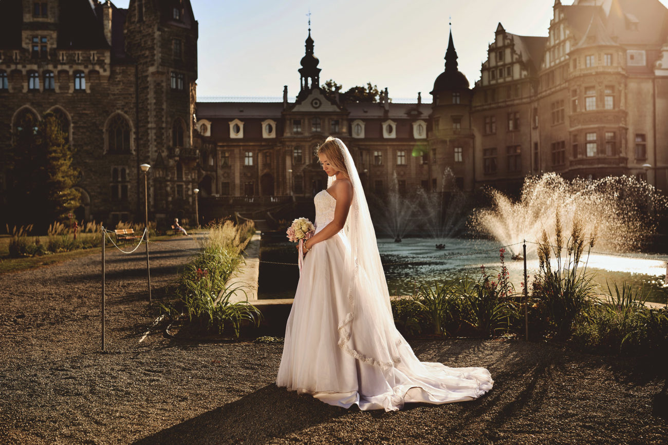 Plener ślubny na Zamku w Mosznie 4