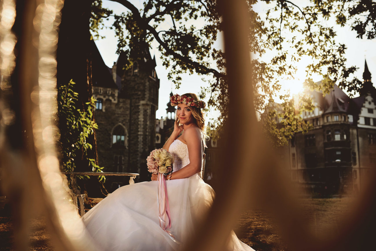 Plener ślubny na Zamku w Mosznie 3