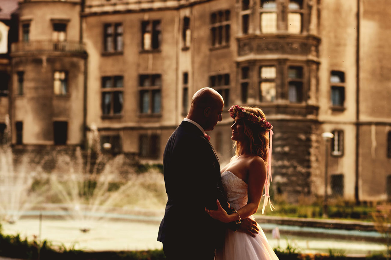 plener ślubny na zamku w mosznie